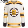 Børn NHL Boston Bruins Trøje 100th Anniversary Brad Marchand Adidas 2023-24 Cream Authentic